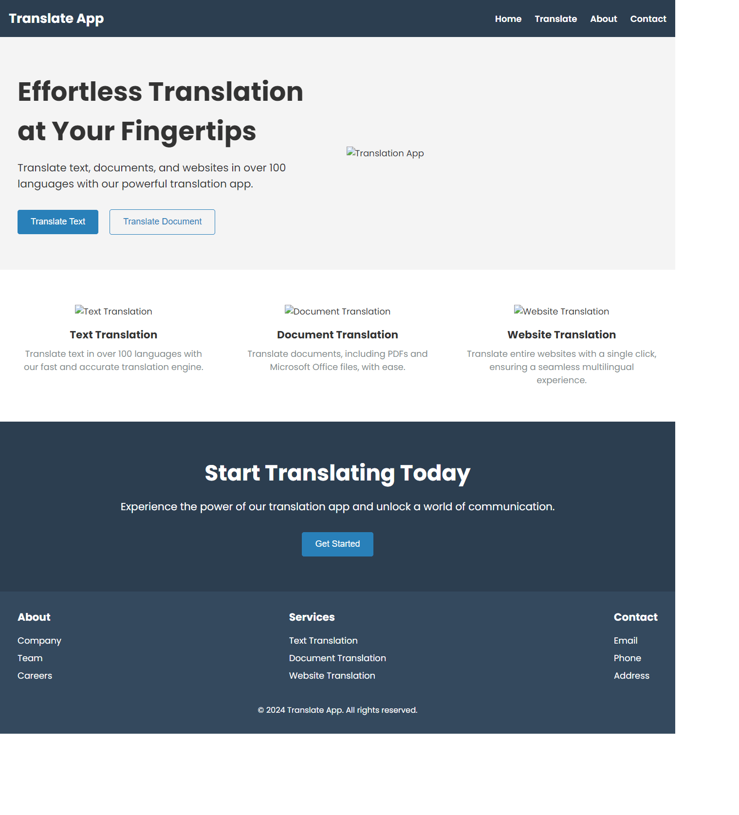 "Translate app"